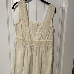 Cream Square Strappy Dress